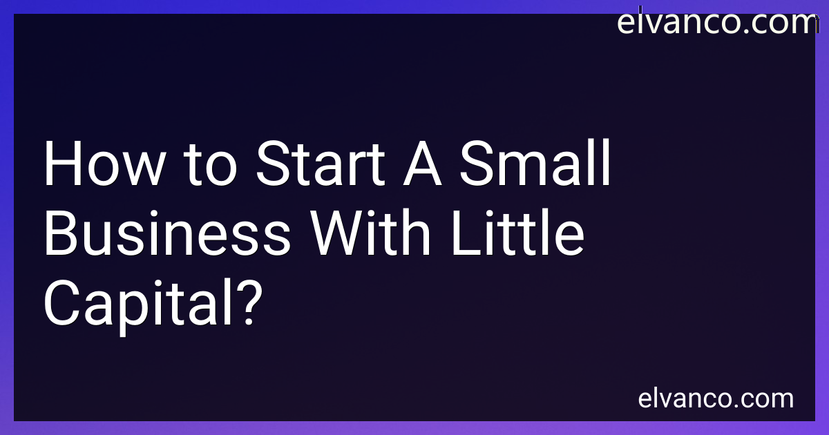 How to Start A Small Business With Little Capital in 2025?