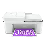 HP DeskJet 4155e Wireless Color Inkjet Printer, Print, scan, copy, Easy setup, Mobile printing, Best-for home, Instant Ink with HP+,white