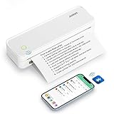 JADENS Portable Printers Wireless for Travel, Support 8.5" X 11" US Letter, Bluetooth Thermal Printer Compatible with iOS, Android & Laptop, Inkless Mobile Printer for Office, Home, School