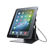 Desktop Anti-Theft Stand – CTA Kiosk Stand with Stylus, Tether, and Aluminum Enclosure for iPad (Gen 2-6), iPad Air (Gen 1 & 2), & iPad Pro 9.7 - Black (PAD-DASB)