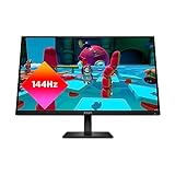 HP OMEN 27k UHD 144Hz Gaming Monitor, 4K UHD Display (3840 x 2160), IPS Panel, 99% sRGB, 95% DCI-P3, 16:9, OMEN Gaming Hub, 27k (2023),Black