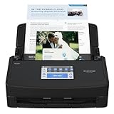 ScanSnap iX1600 Wireless or USB High-Speed Cloud Enabled Document, Photo & Receipt Scanner with Large Touchscreen and Auto Document Feeder for Mac or PC, Black