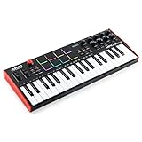 Akai Professional MPK Mini Plus - USB MIDI Keyboard Controller with 37 Mini Keys, 8 MPC Pads, Sequencer, MIDI/CV/Gate I/O, Music Production Software