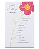 American Greetings You're Amazing Floral Birthday Greeting Card for Mom with Glitter