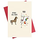 Funny 50th Birthday Card, 50th Bday Card, Unicorn 50 Years old Birthday Card