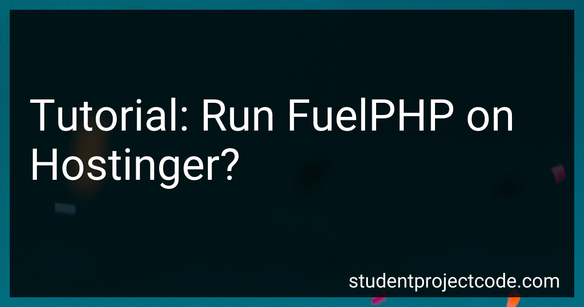 tutorial-run-fuelphp-on-hostinger-in-2024
