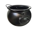 GiftExpress 8" Black Cauldron Bucket – Halloween Candy Bowl, Trick or Treat, St. Patrick's Pot of Gold Decor, Witch Kettle for Party Supplies