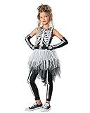 Seasons Halloween Girls Ghostly Skeleton Costume (S(4-6))