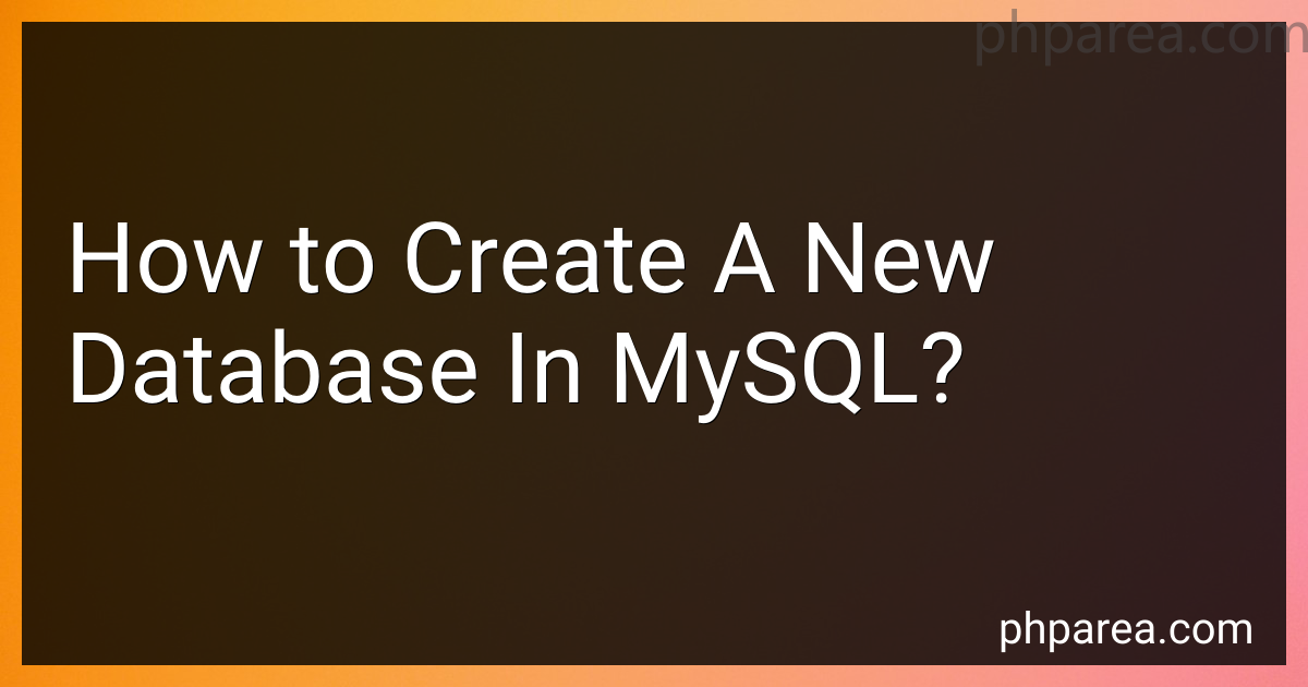How to Create A New Database In MySQL in 2024?