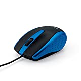 Verbatim Optical Mouse - Wired with USB Accessibility - Mac & PC Compatible - Blue - 99743