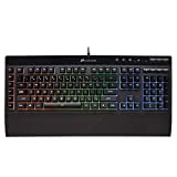 Corsair K55 RGB Gaming Keyboard – IP42 Dust and Water Resistance – 6 Programmable Macro Keys – Dedicated Media Keys - Detachable Palm Rest Included (CH-9206015-NA)