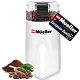 Mueller Austria HyperGrind Precision Electric Spice/Coffee Grinder Mill with Large Grinding Capacity and HD Motor also for Spices, Herbs, Nuts, Grains, White