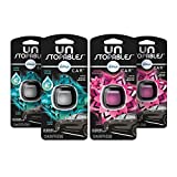 Febreze Car Air Freshener Vent Clips, Unstopables Fresh and Shimmer Scents, Odor Eliminator, 4 Count