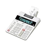 Casio HR-300RC Printing Calculator with Backlit LCD Display,White,Mini-Desktop